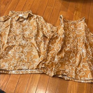 LC Lauren Conrad Kids Matching Set- boys size 6 top and girls 3t dress